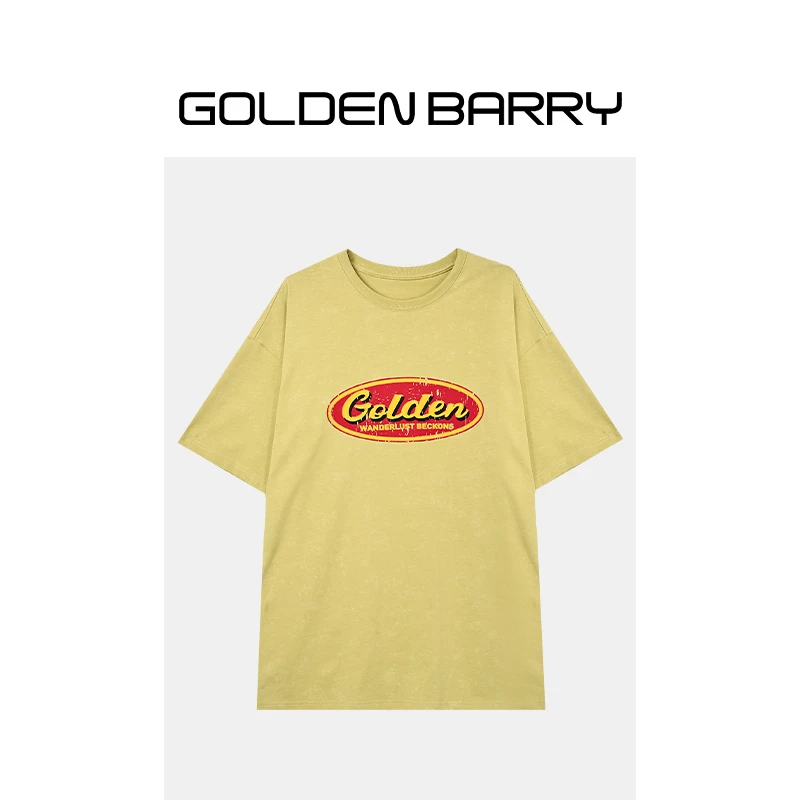 【618】201935男女微雪花美式T恤