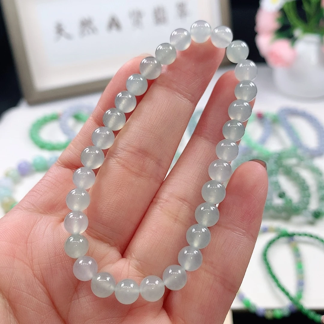 翡翠未镶嵌手链6mm