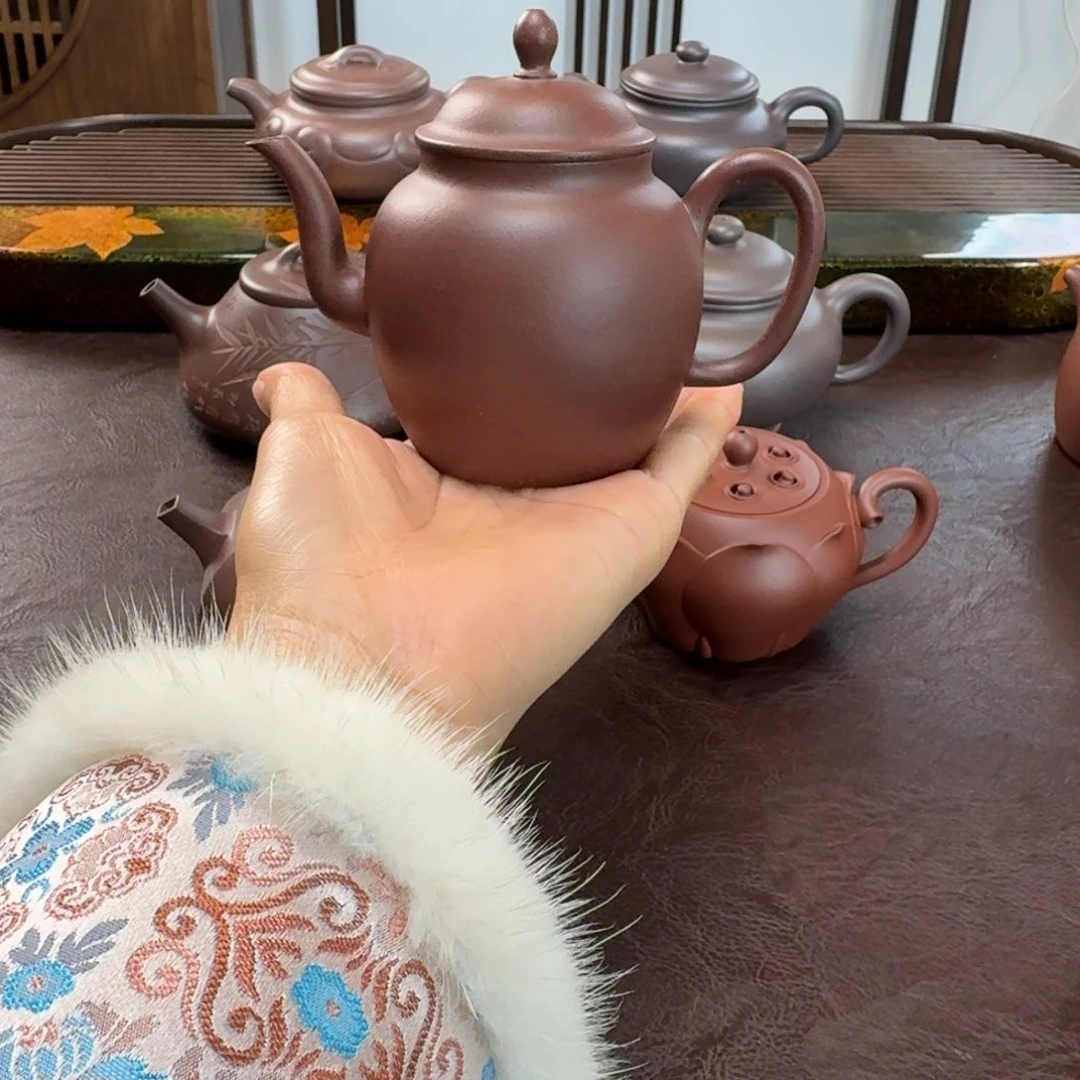 紫砂茶壶宫灯底槽清