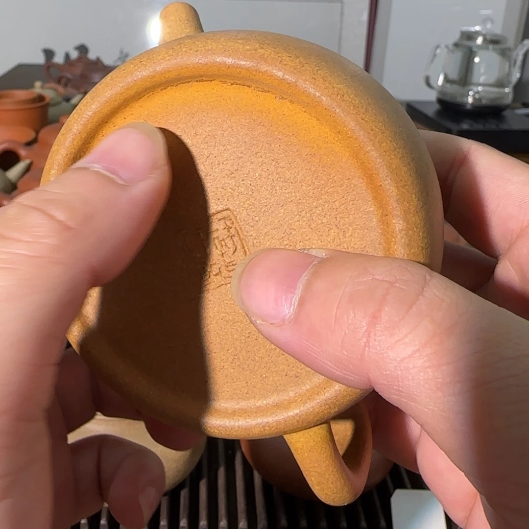 紫砂茶壶九* 瑕疵漏水德钟黄金段
