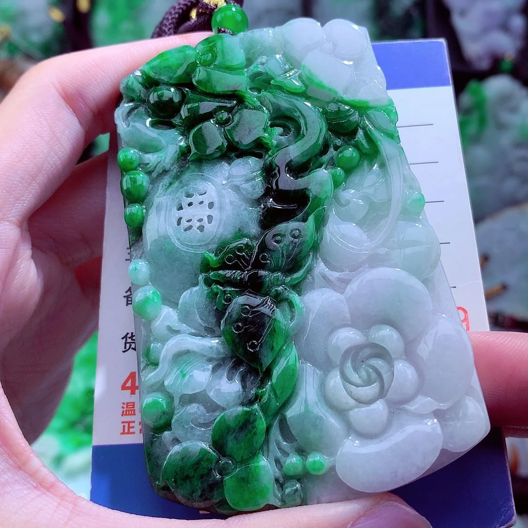 翡翠未镶嵌颈饰天然