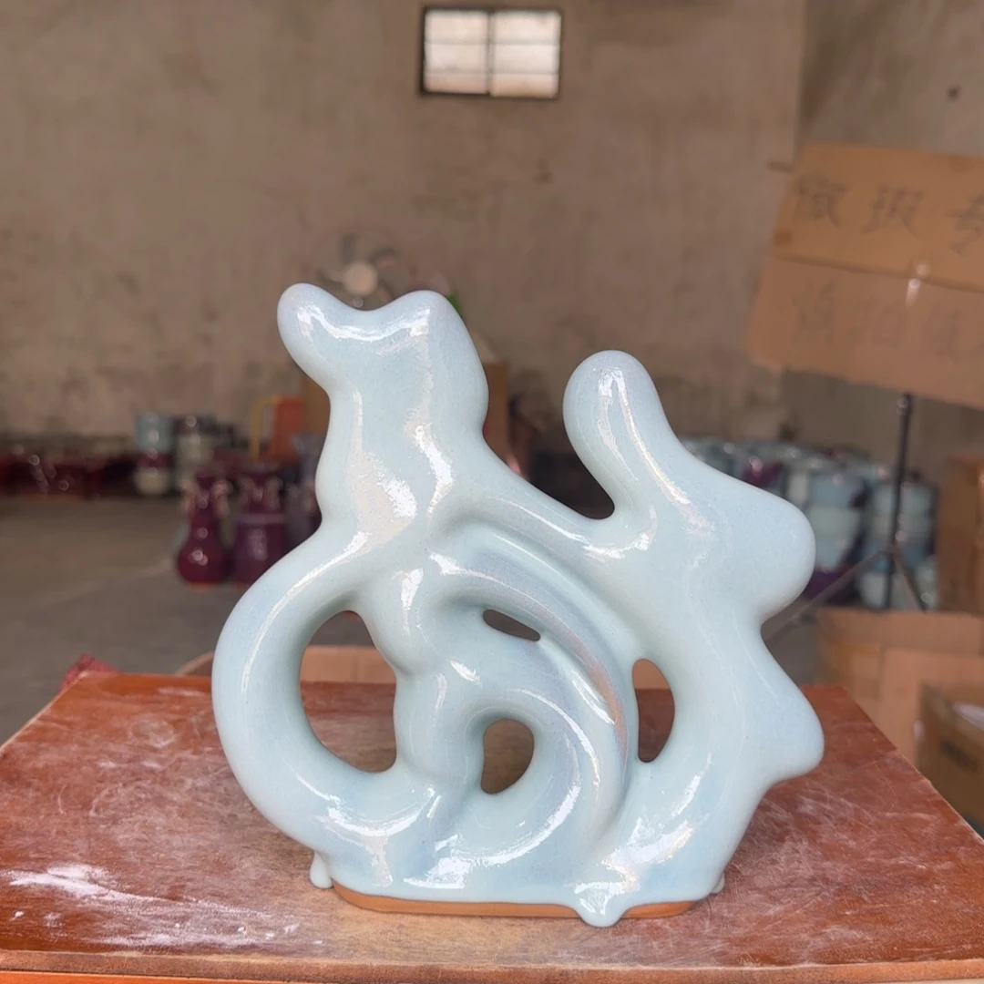 摆件郑家钧窑微瑕