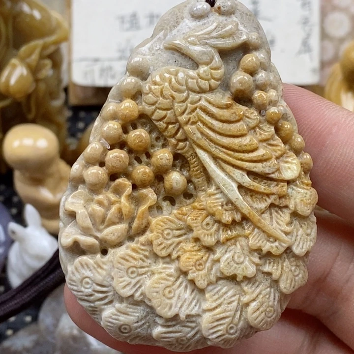 颈饰未镶嵌硅化珊瑚（珊瑚玉）A****y