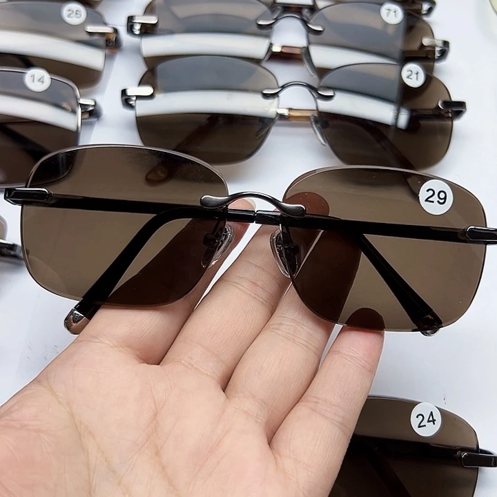 无框深茶大方圆编号29