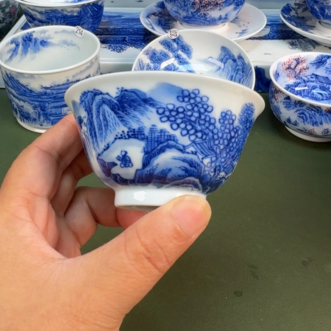 景德镇纯手绘茶具圆圆240