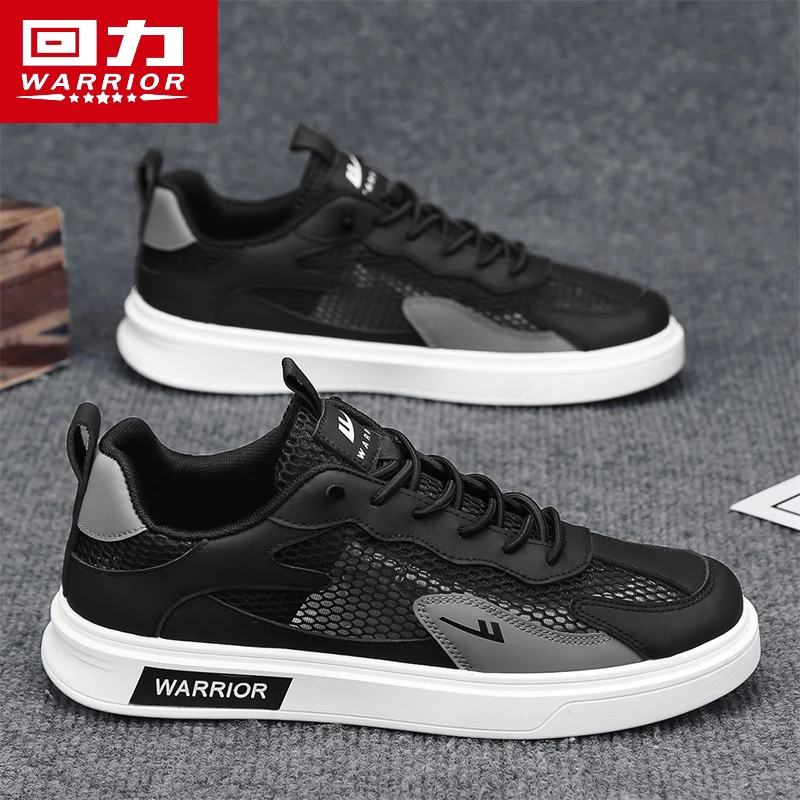 回力男鞋2025冬季透气网面薄款休闲运动鞋男士开车一脚蹬防滑板鞋