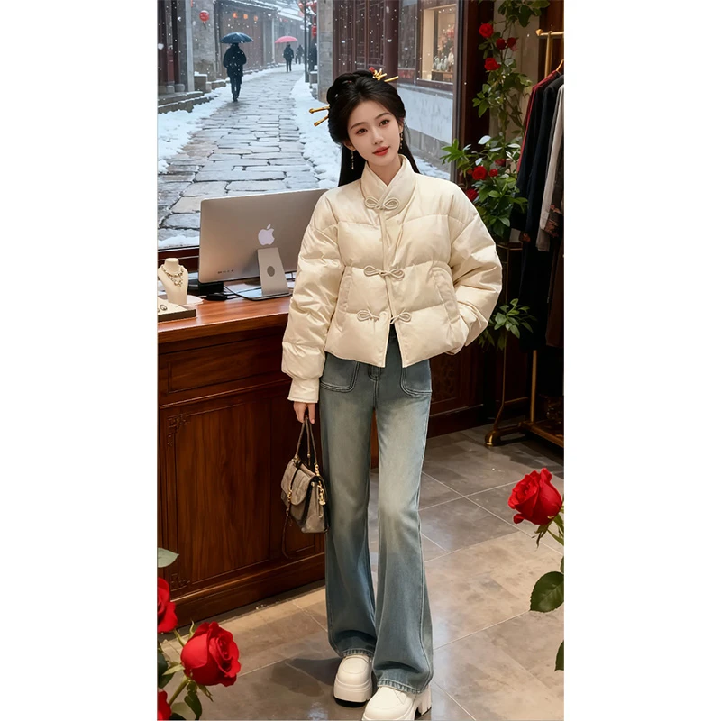 SHALLDOER 【扶摇直上】新年战袍温婉国风棉服女冬季高级感保暖棉衣