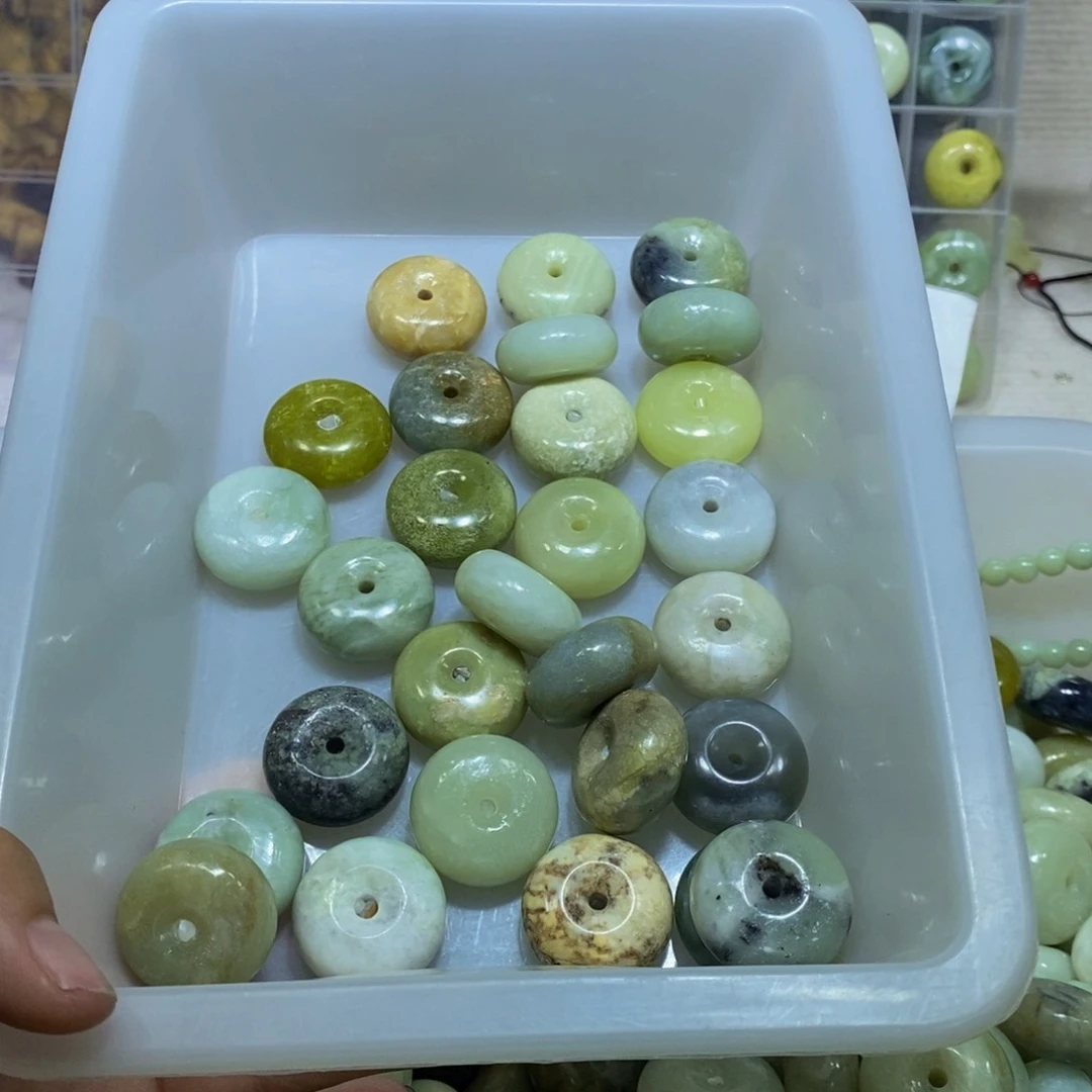 蛇纹石玉未镶嵌毛衣链7