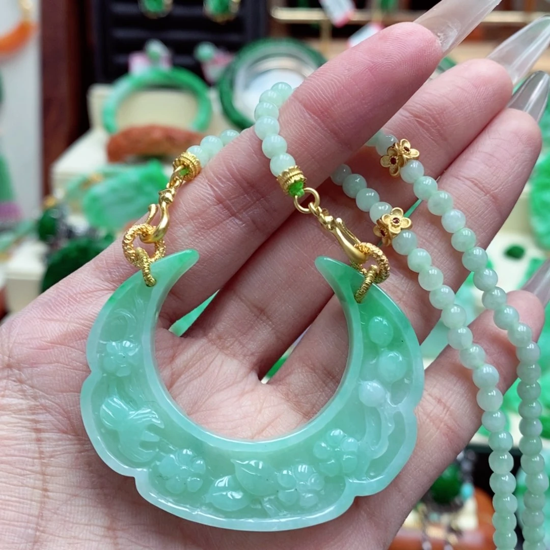 颈饰未镶嵌翡翠翡翠吊坠