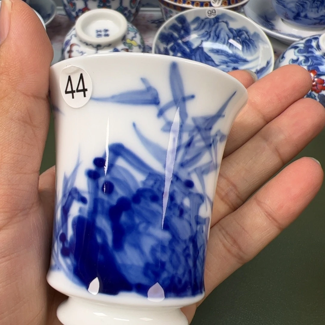陶瓷景德镇纯手工纯手绘茶具木木44