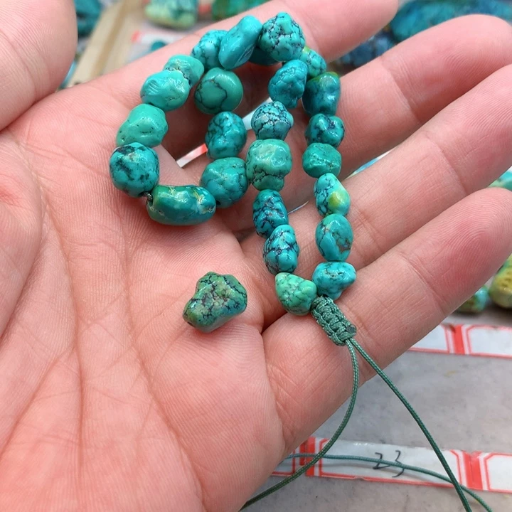 旧***席绿松石未镶嵌吊坠(不含链)
