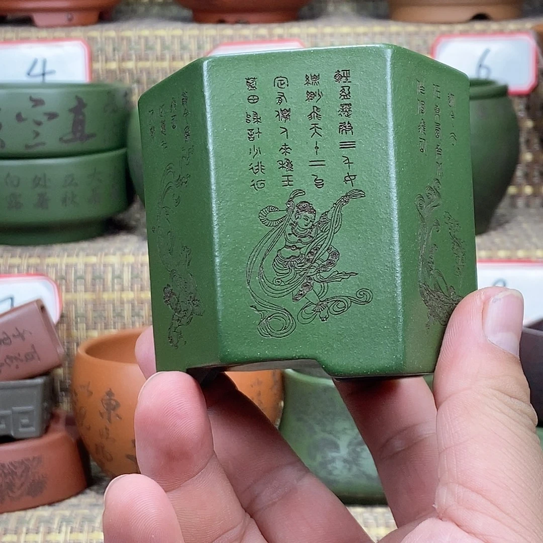 紫砂花盆思*程你不来就