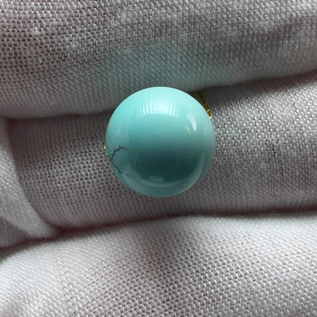 绿松石未镶嵌配饰圆珠10.9mm