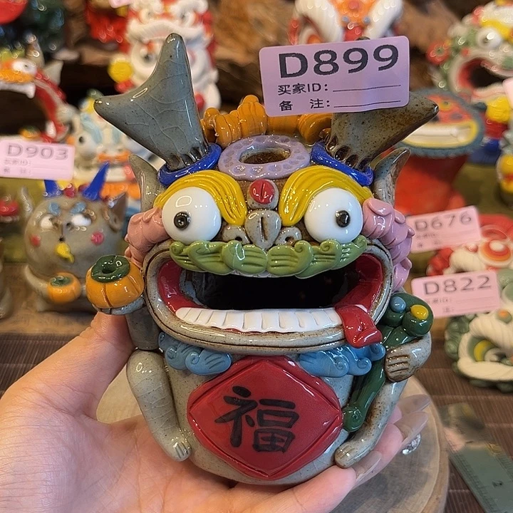 泥塑纯手工陶瓷摆件