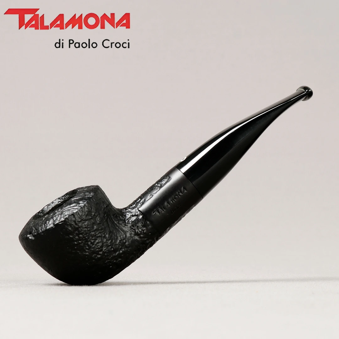 意大利塔拉莫纳 225 黑喷砂都柏林直斗 3mm 石楠木烟斗