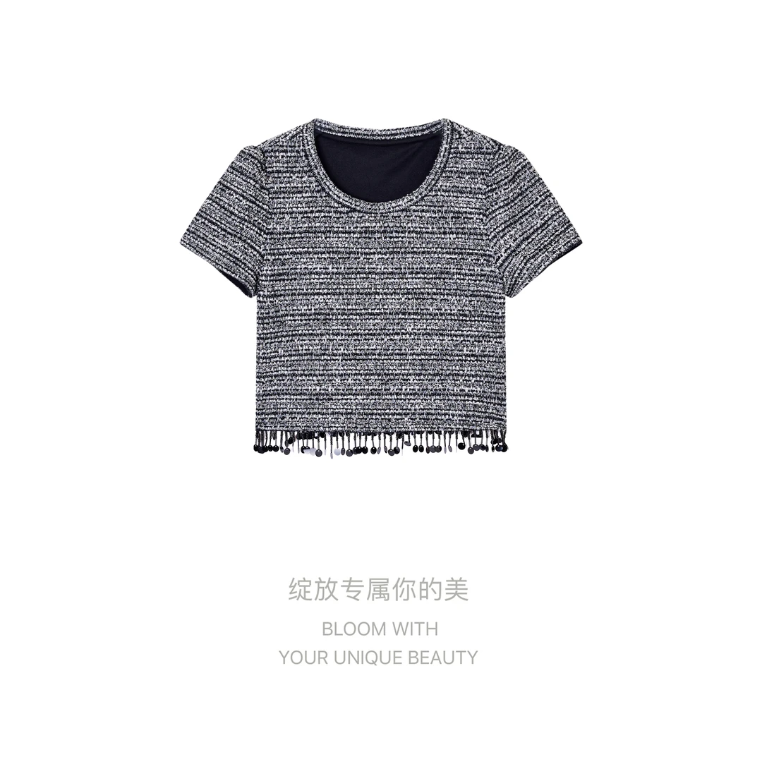 【小香上衣】【张元一专属】 百搭流苏 S25X9048Y