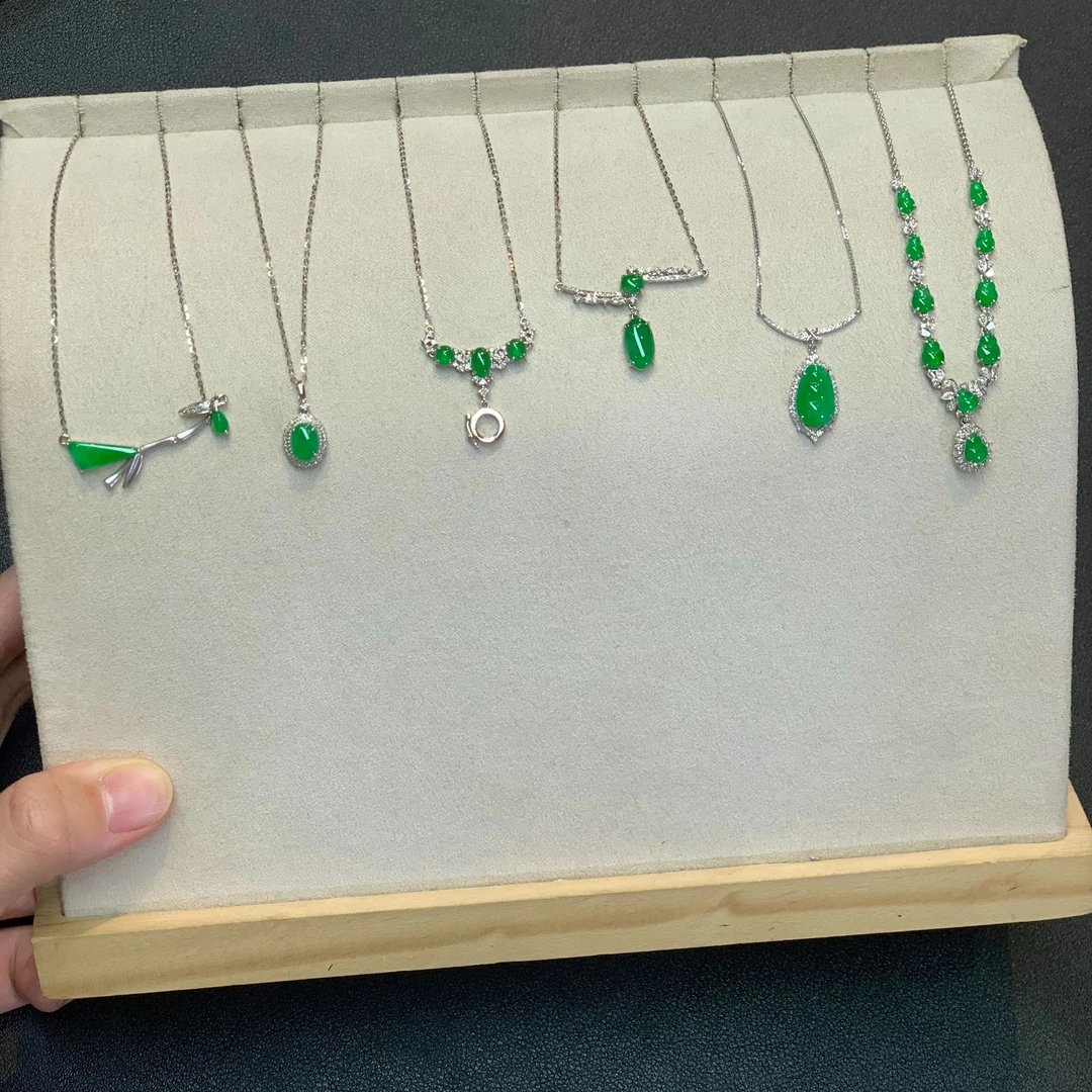 翡翠套链1件-18K金-多样性发货只发一件-BG19-JX|CXQ21