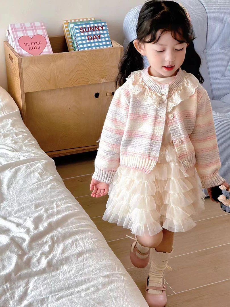 【BaoBao】春季女童时髦洋气连衣裙套装68163