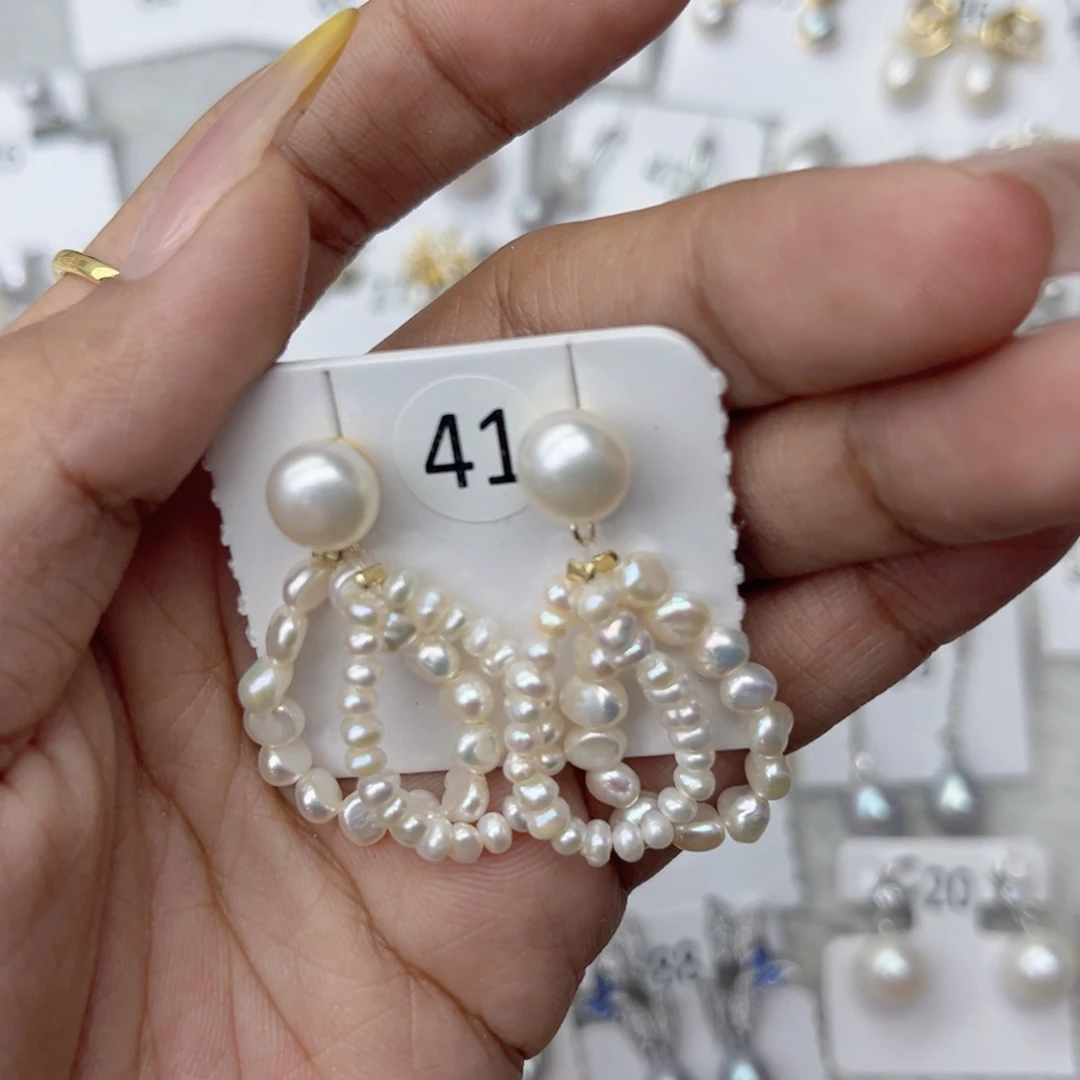 皓***咪合金戒指淡水珍珠