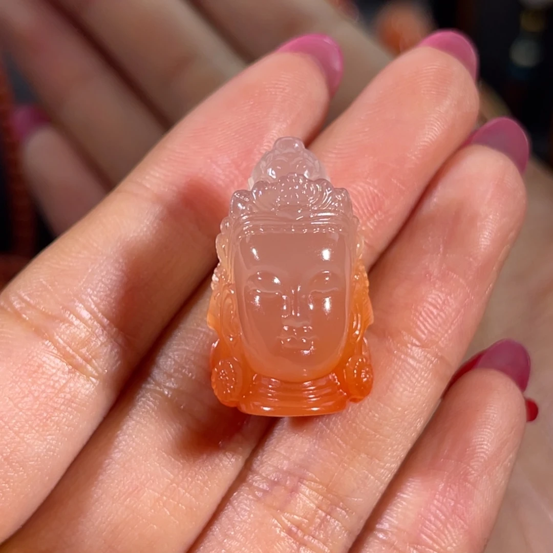 南红玛瑙冰飘度母未镶嵌