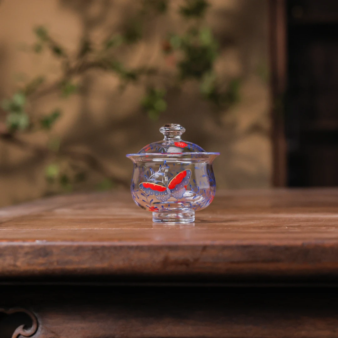 纳兰 缠枝连盖碗（物肆0231）