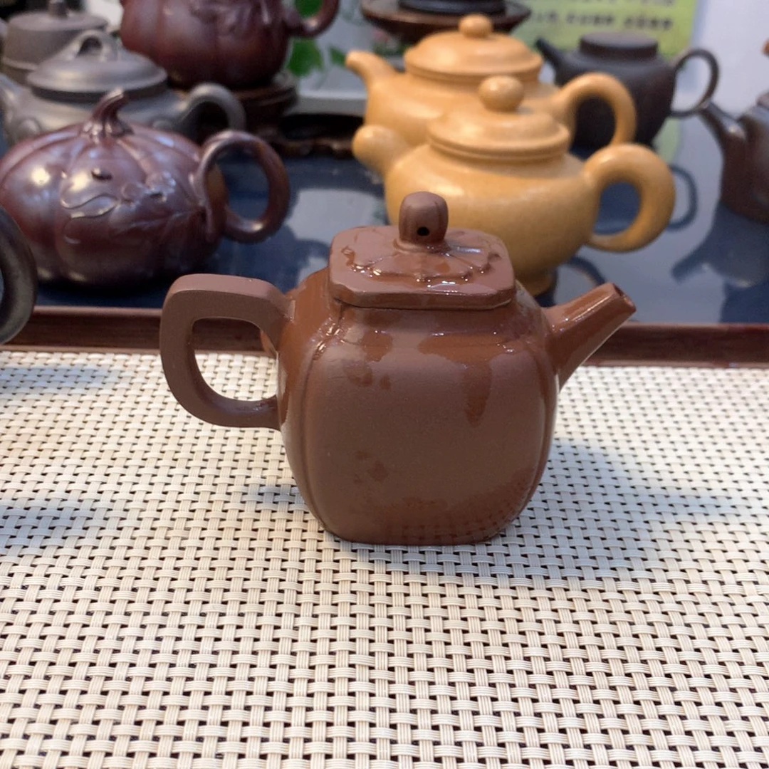 茶壶紫砂宜兴原矿紫泥130cc