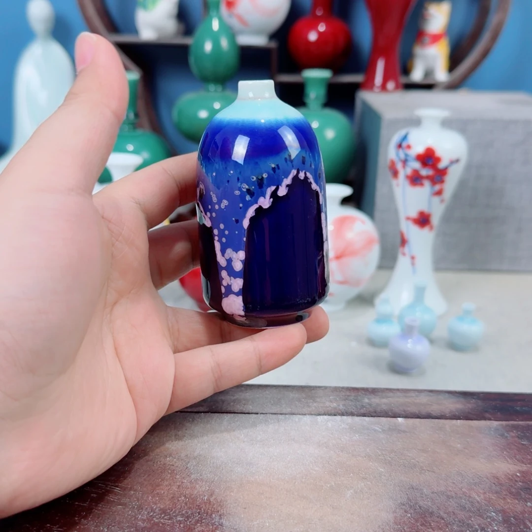 陶瓷手工小花器摆件