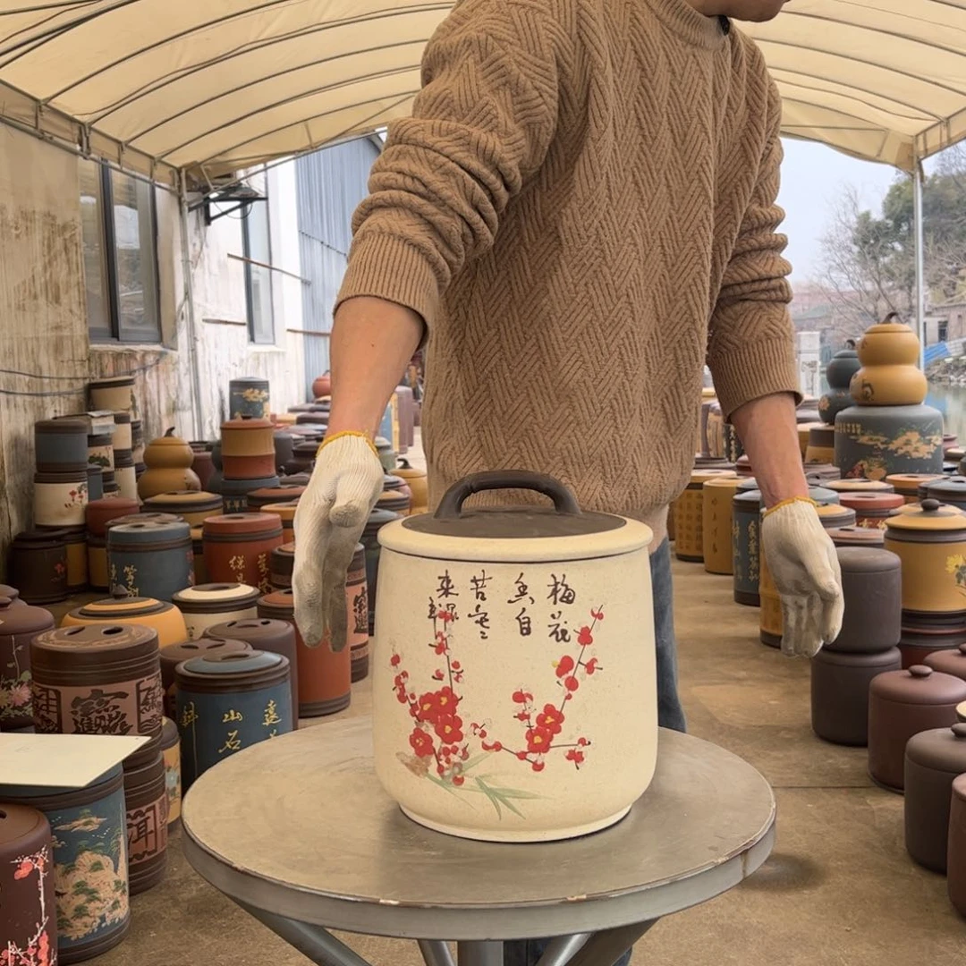 紫砂茶叶罐8 饼茶叶罐