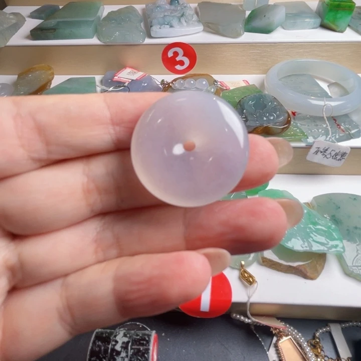 颈饰未镶嵌翡翠天然翡翠