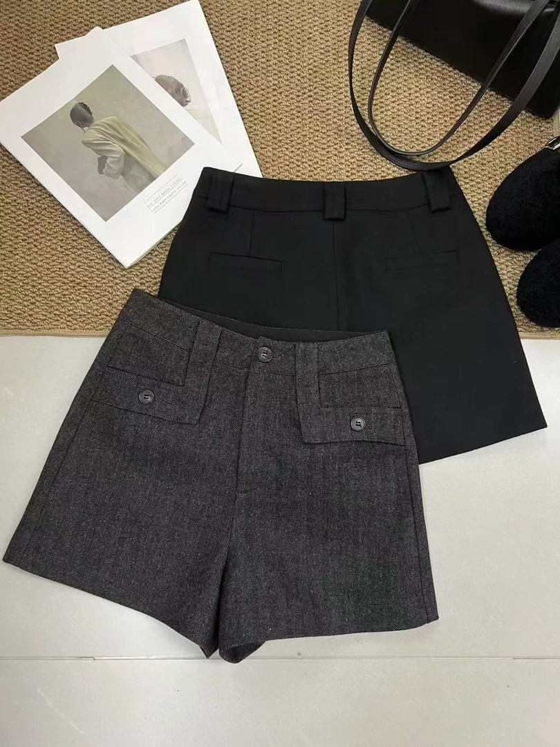 59020【PINGJIE】2025高货短裤韩系百搭水洗休闲宽松时尚街头短裤