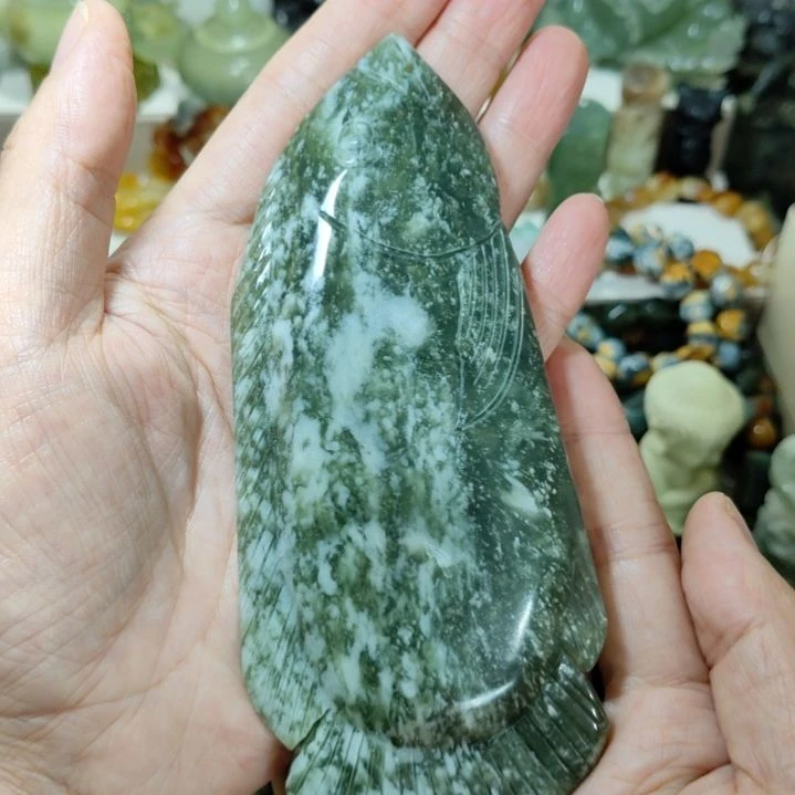未镶嵌岫玉手把件款式