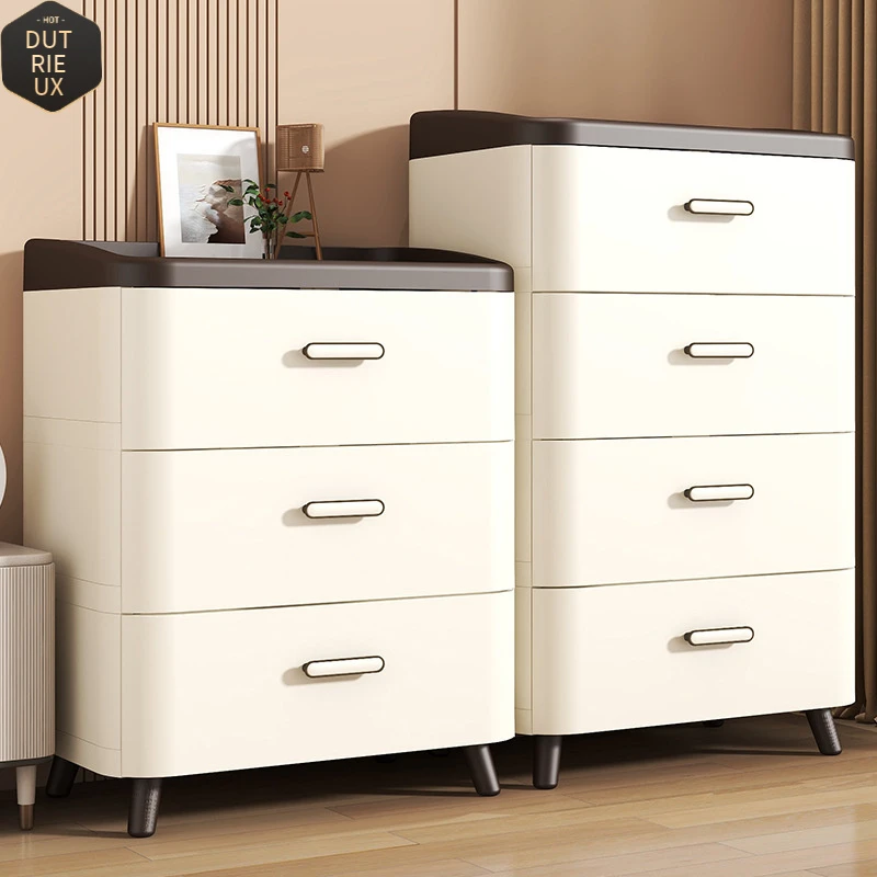 加厚收纳柜塑料置物柜整理箱简约家用收纳加高加深抽屉式