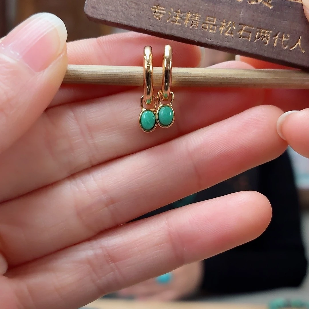 银S925镶嵌绿松石珠宝奇石