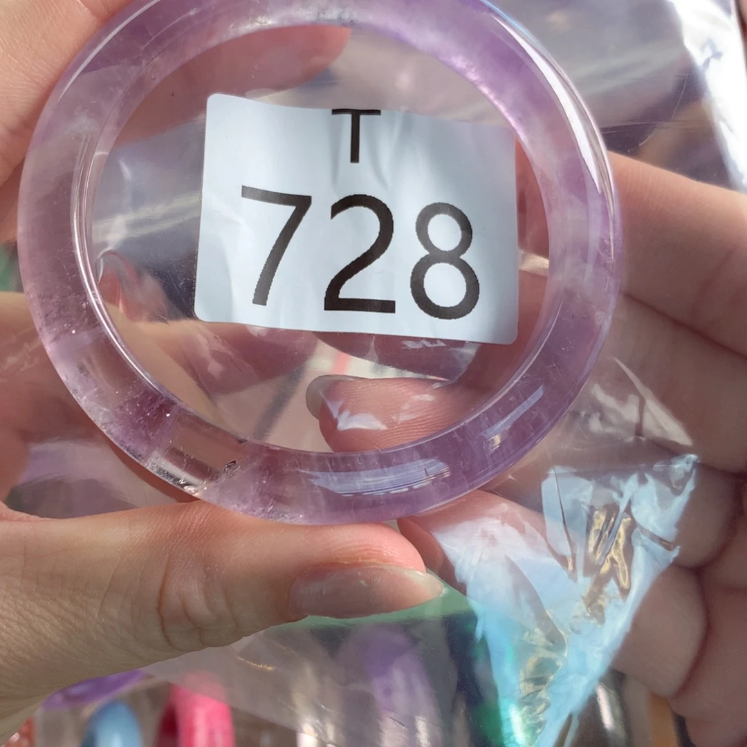 水晶珠宝半成品未镶嵌水晶手镯728-55