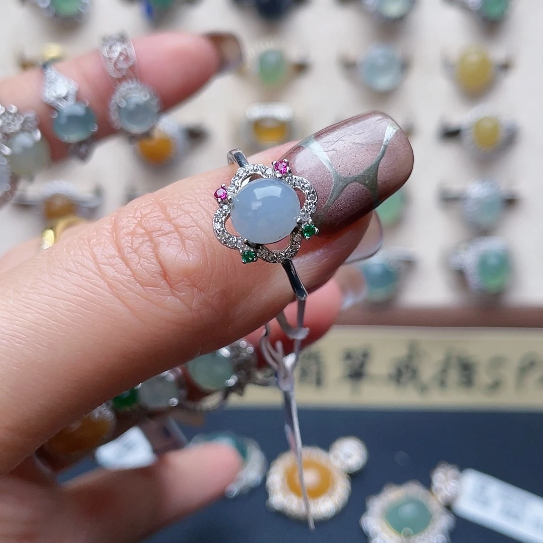 翡翠戒指未镶嵌戒指