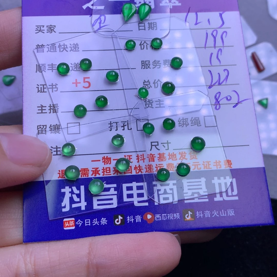 颈饰未镶嵌翡翠鱼*