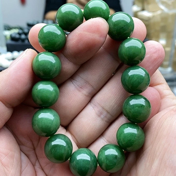 【闪购商品】未镶嵌手串和田玉碧玉16