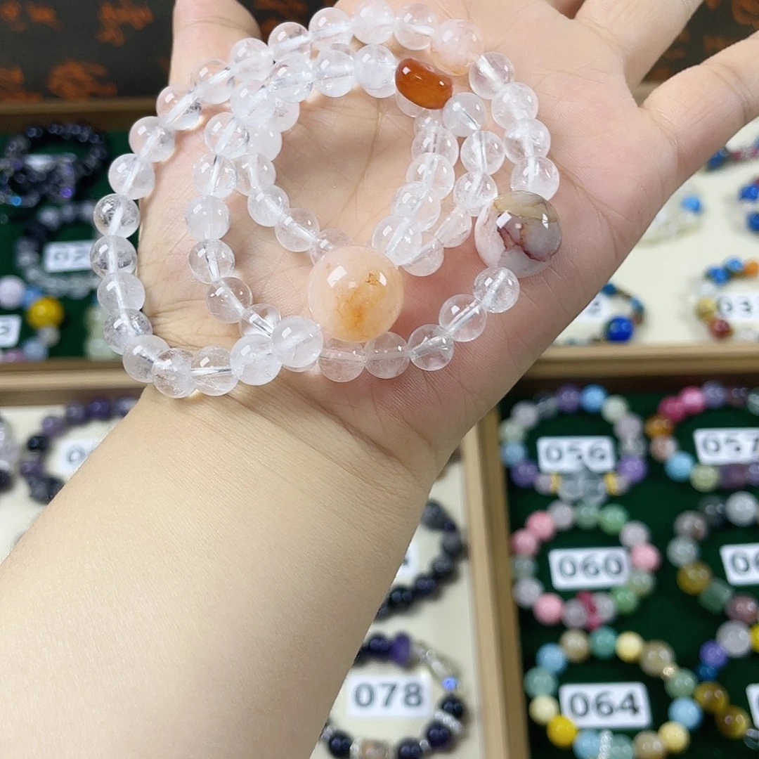 烟晶手链银S925镶嵌