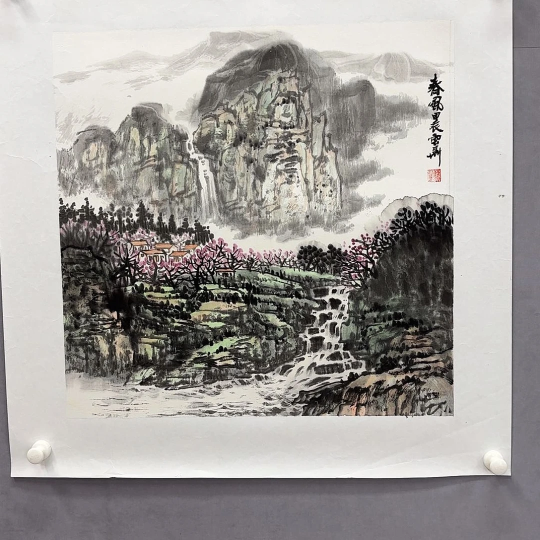 国画艺术家真人手绘