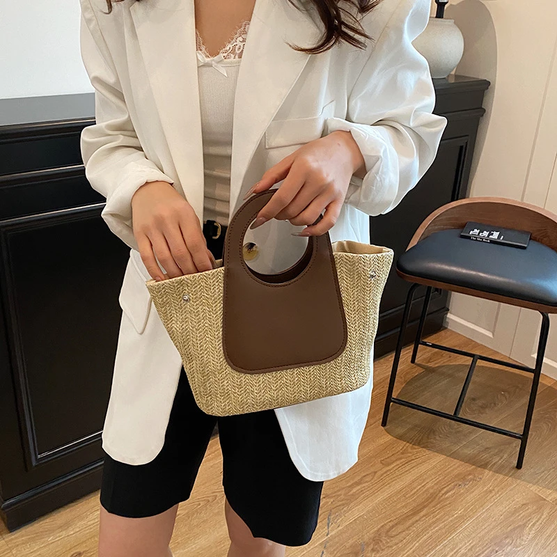 小众手拎百搭饭盒手提包上班上课度假便当手提袋网红洋气炸街女装