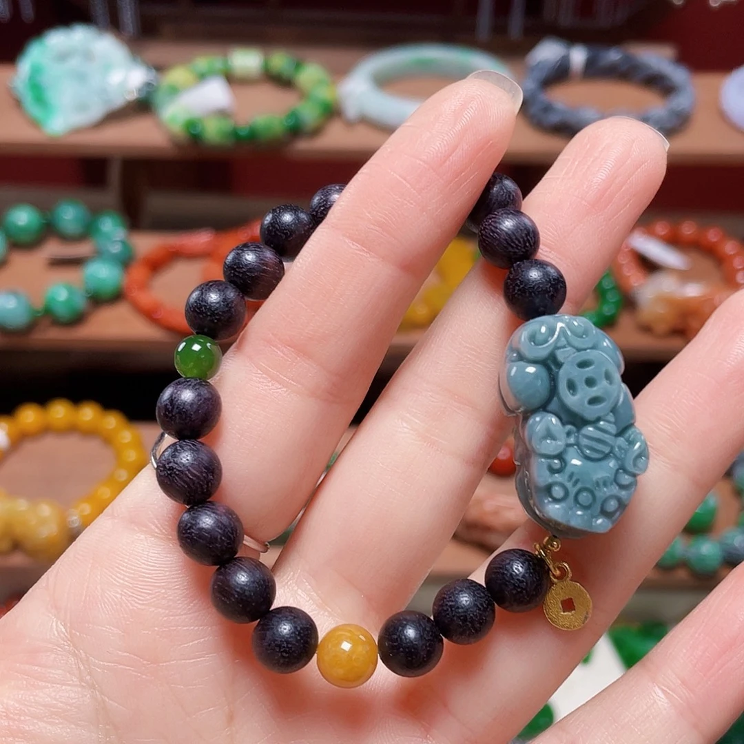 翡翠未镶嵌手链饰品