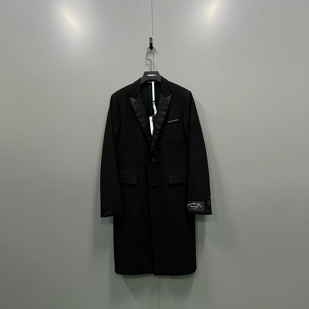 99新 DIOR/迪奥 y12 黑色大衣 46码 005807