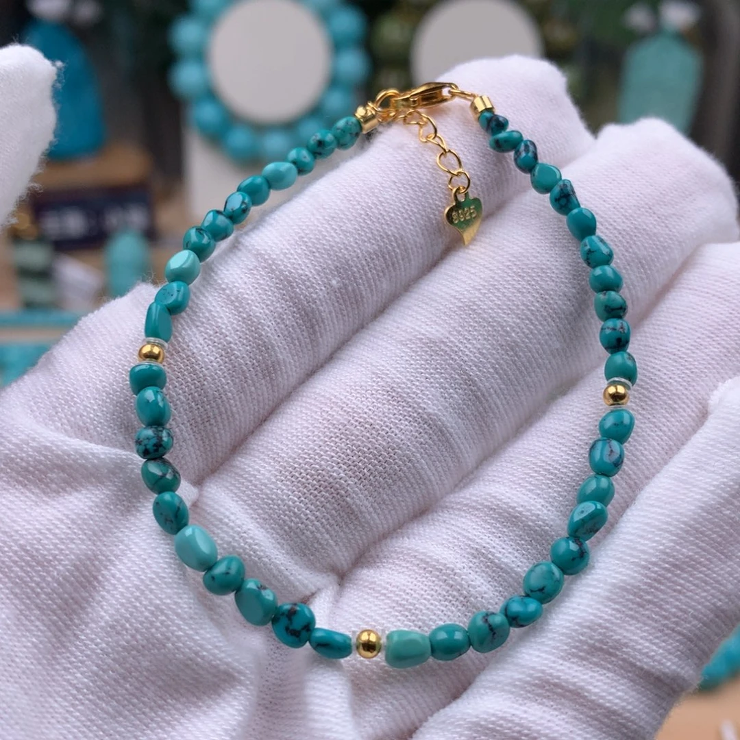 绿松石银S925镶嵌珠宝奇石