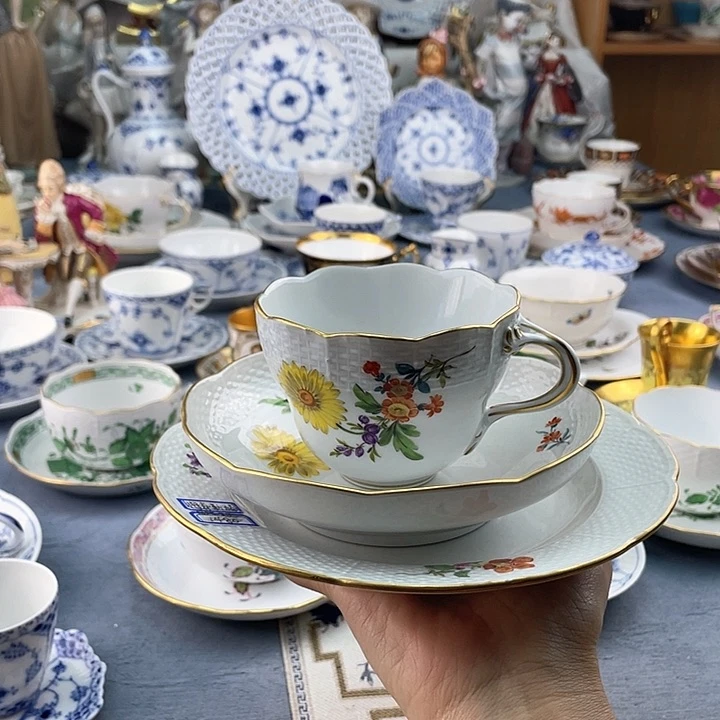 中古欧瓷瓷器小房子