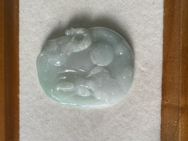 天然翡翠A货普贤菩萨（龙蛇守护神本命佛）