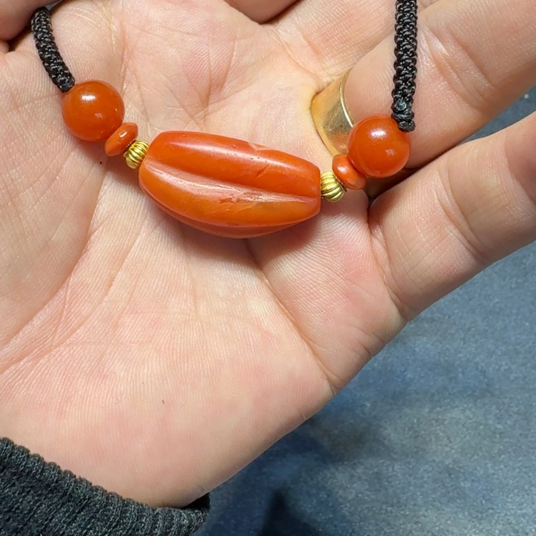 南红玛瑙未镶嵌颈饰率***哥