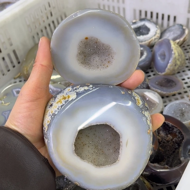 水晶未镶嵌珠宝半成品盆