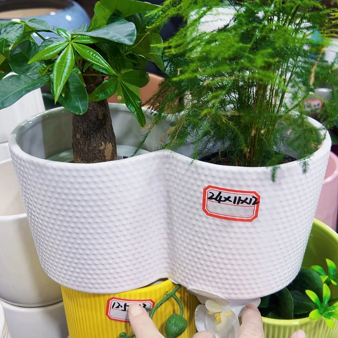 外贸尾单陶瓷花盆凑单10米包邮