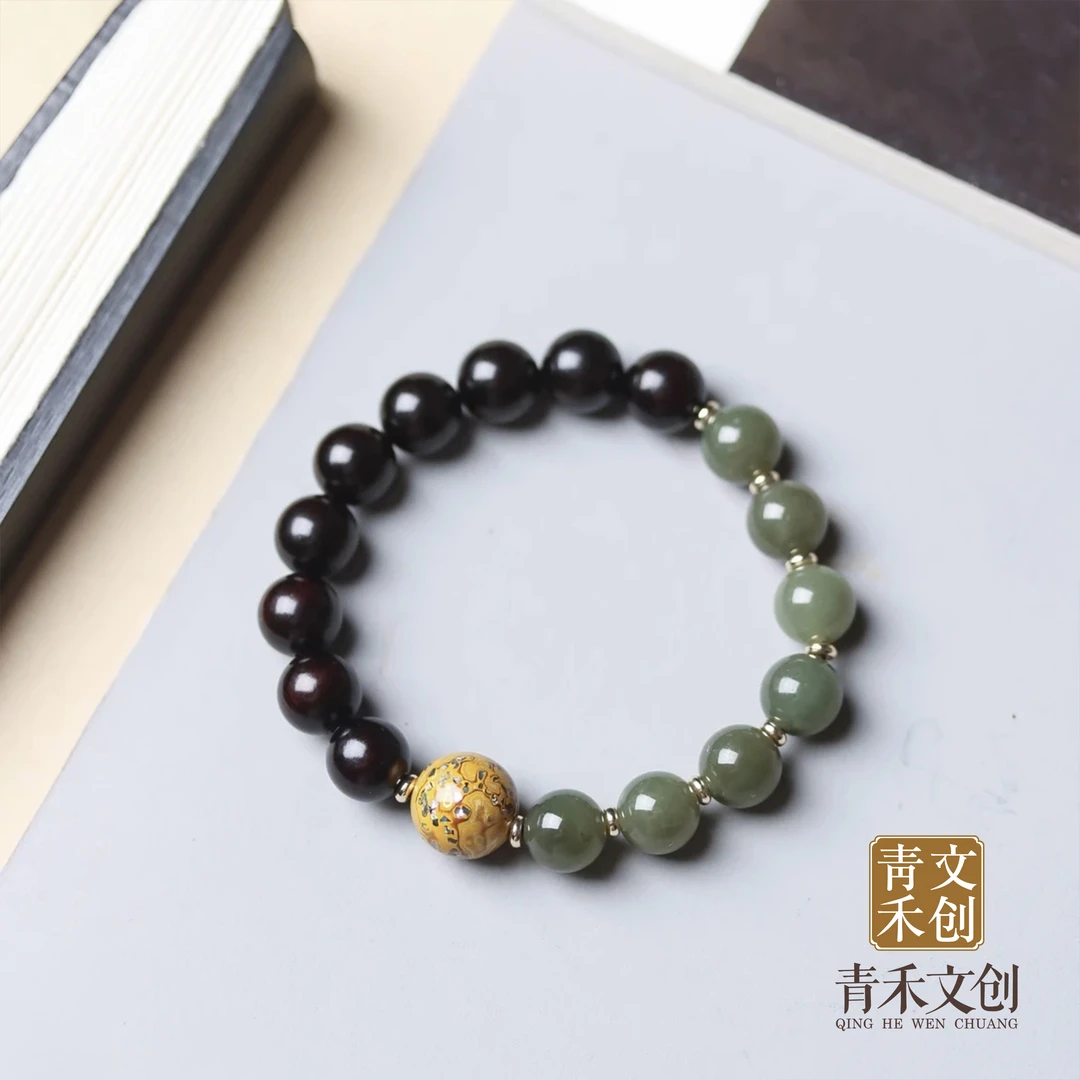 南岳 • 正宗印度小叶紫檀单圈手串老料10mm