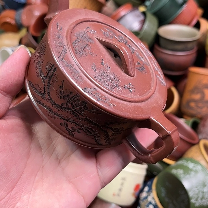 紫砂茶杯全手工紫砂主人杯